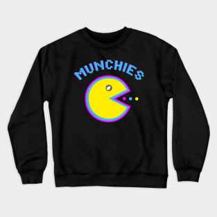 Munchies Pixel I love Arcade games Monster  BoomBoomInk Crewneck Sweatshirt